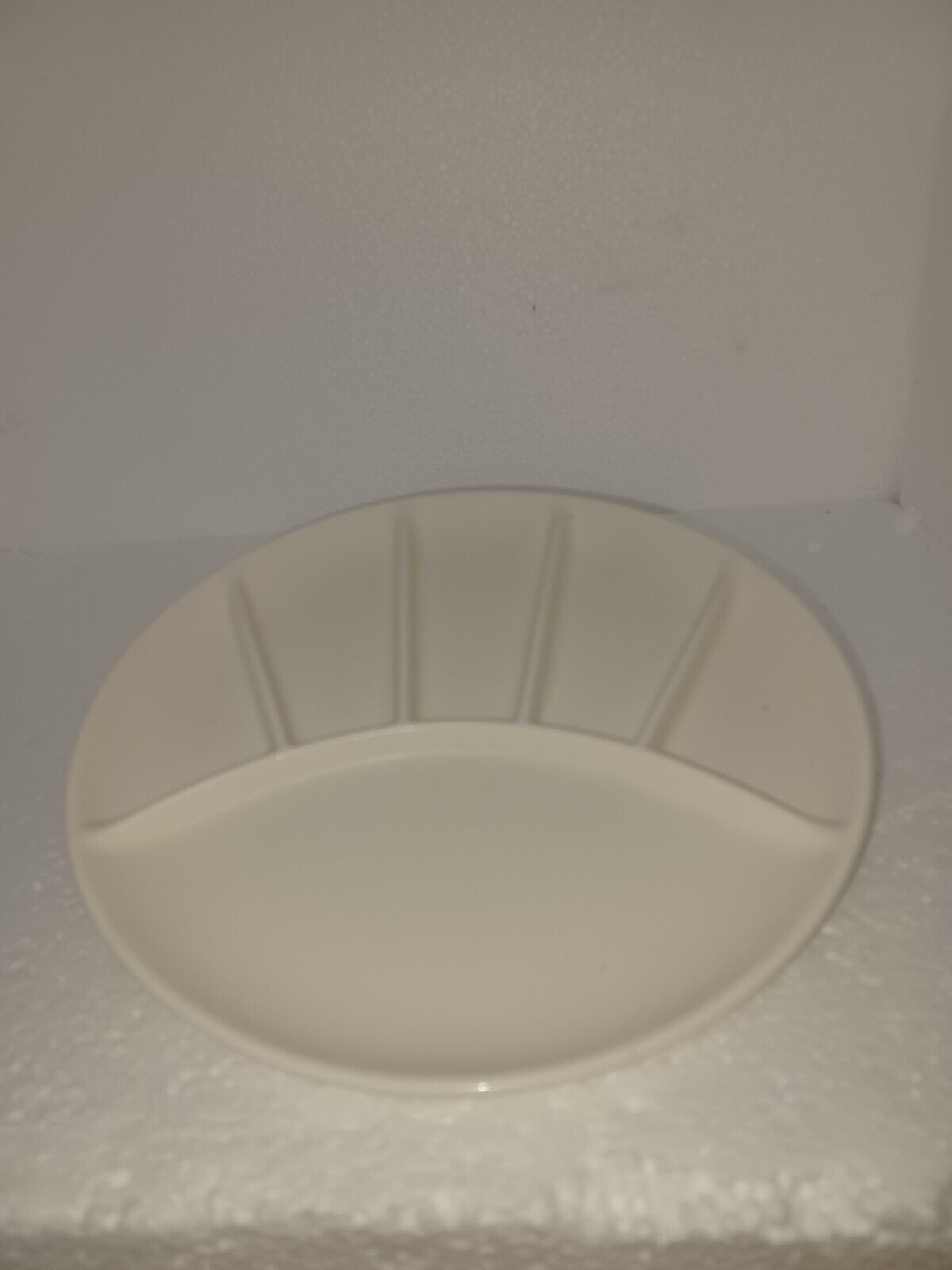 4 pc VTG Divided Japanese Sushi Plates Off White/Cream Ceramic in original box