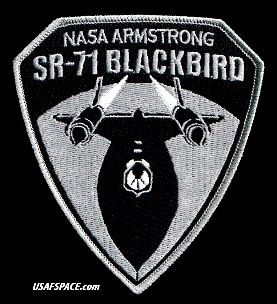 SR-71 BLACKBIRD-NASA-ARMSTRONG-FLIGHT-RESEARCH-USAF SPACE EXPLORATION PATCH