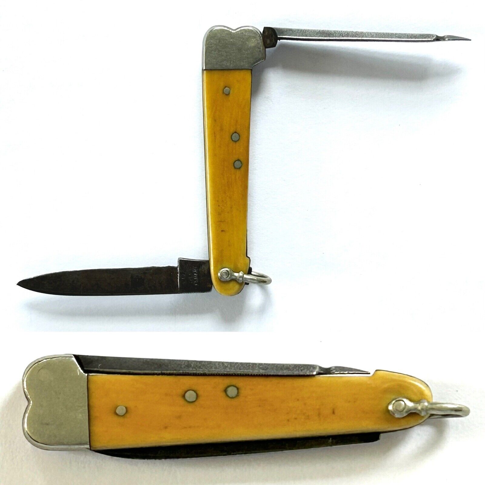 Antique German Pocket Knife Vom Cleff & Co. Germany Schmidt & Peters New York