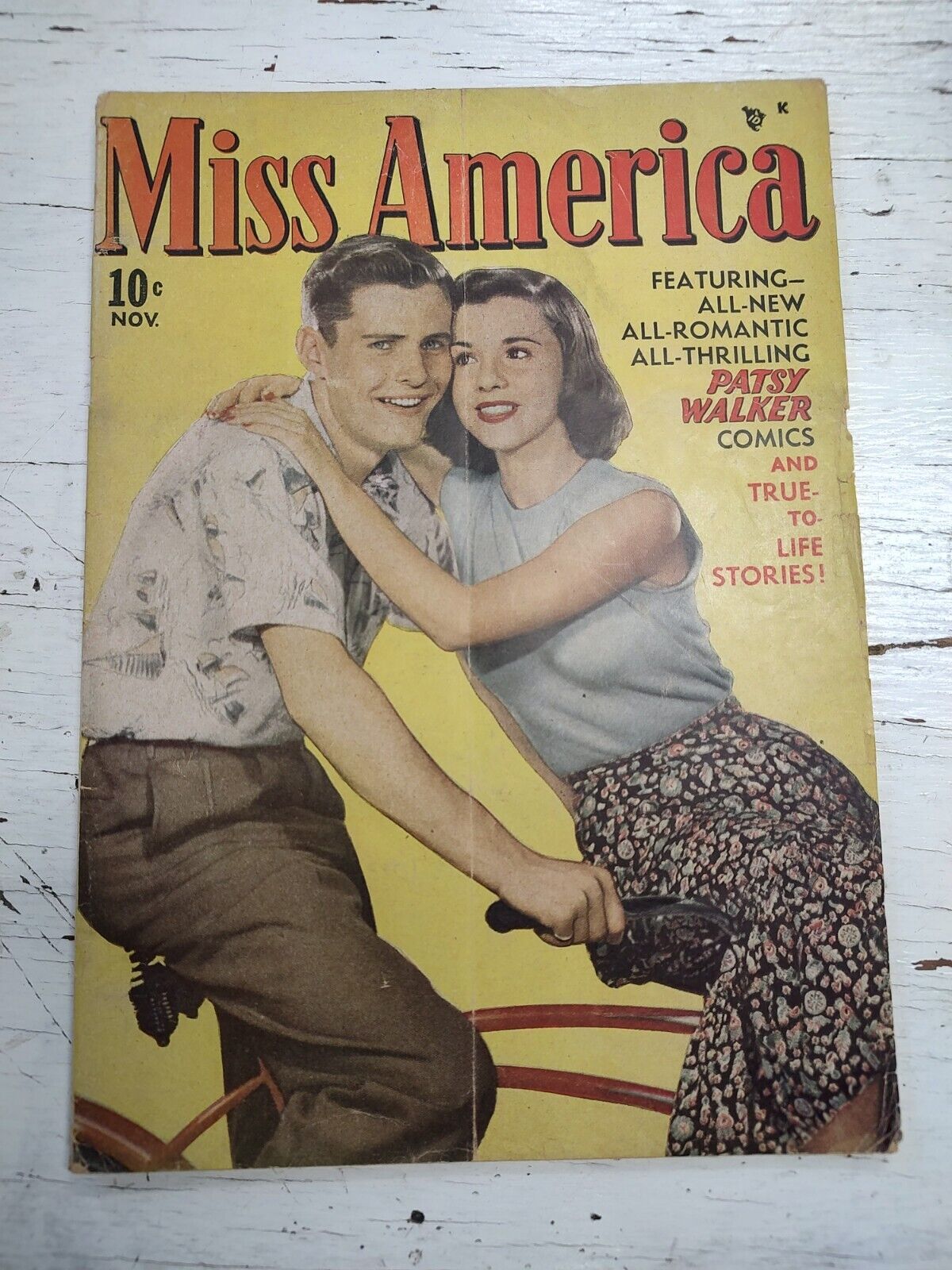 Vintage Romance Comic Book MISS AMERICA   Nov. 1948- Golden Age-Rare