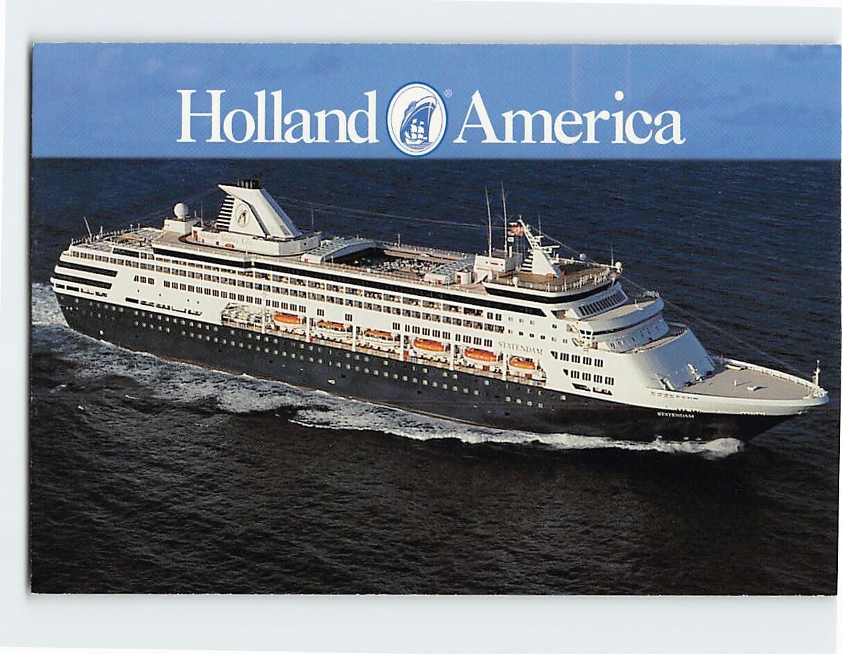 Postcard ms Statendam, Holland America