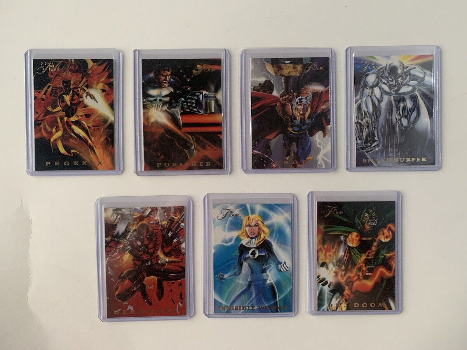 1994 Marvel Flair Power Blast Lot of 7 Cards