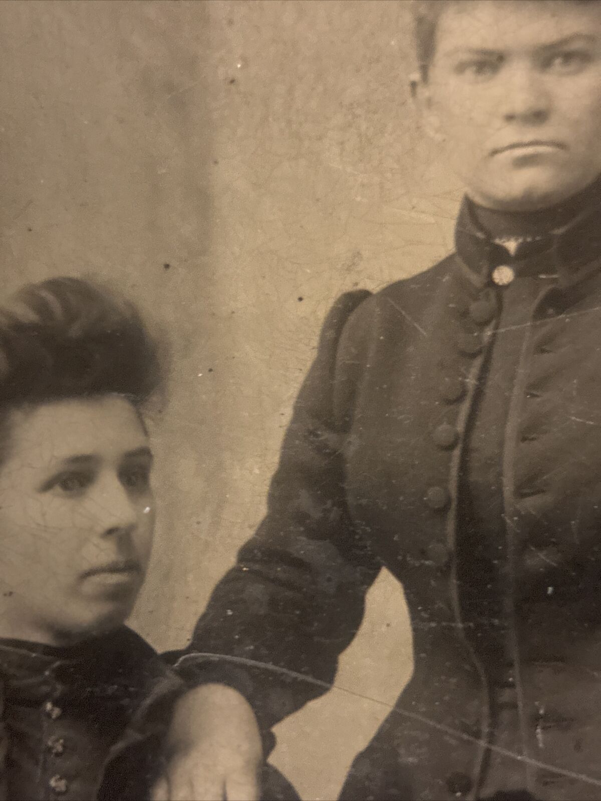 Tintype of Two Sisters Circa 1860’s