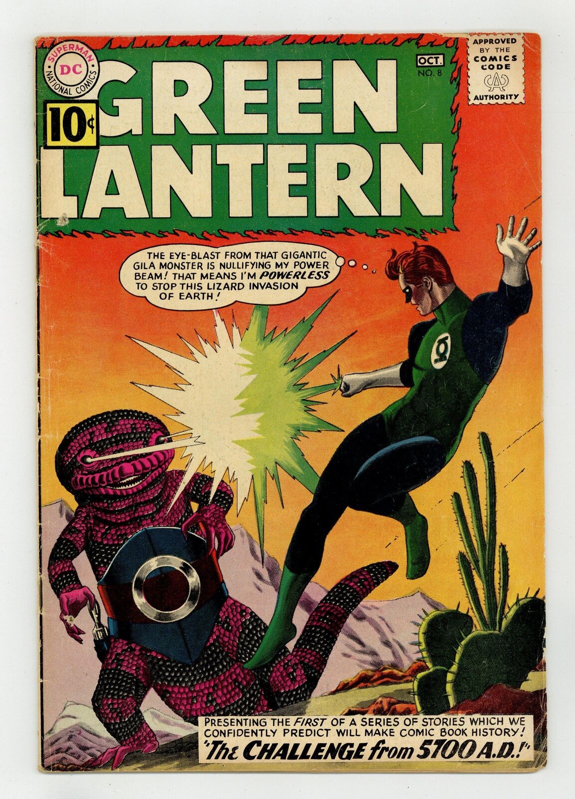 Green Lantern #8 GD+ 2.5 1961