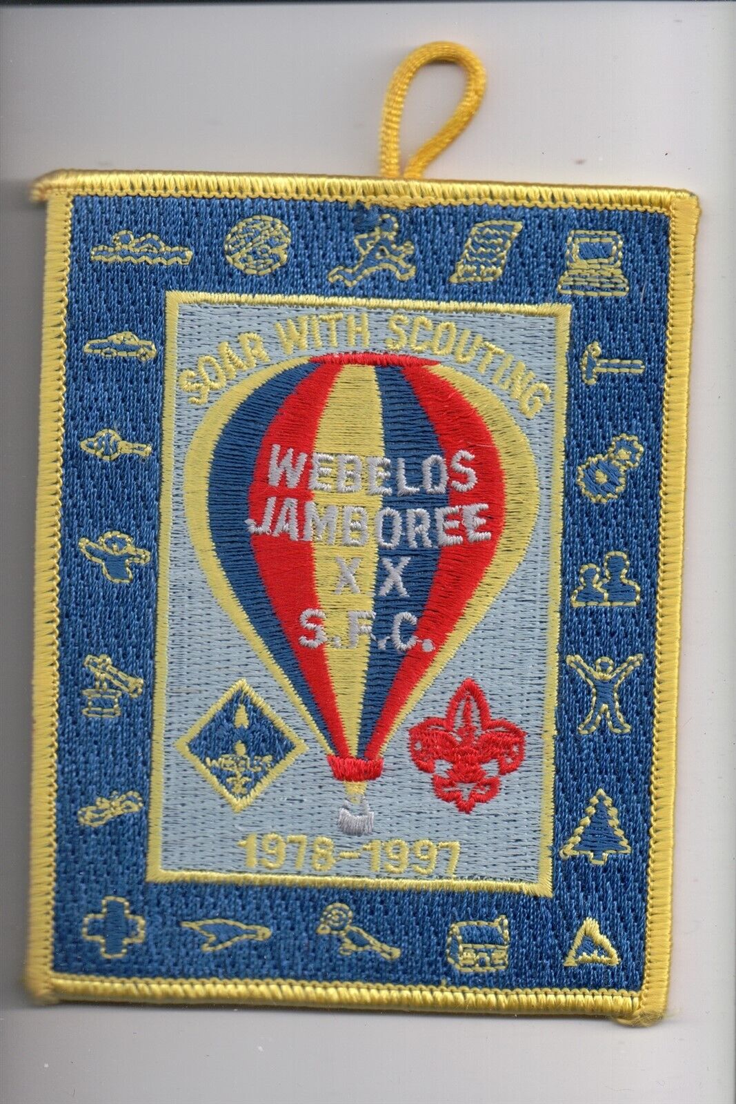 1978-1997 S.F.C. Webelos Jamboree Soar With Scouting patch
