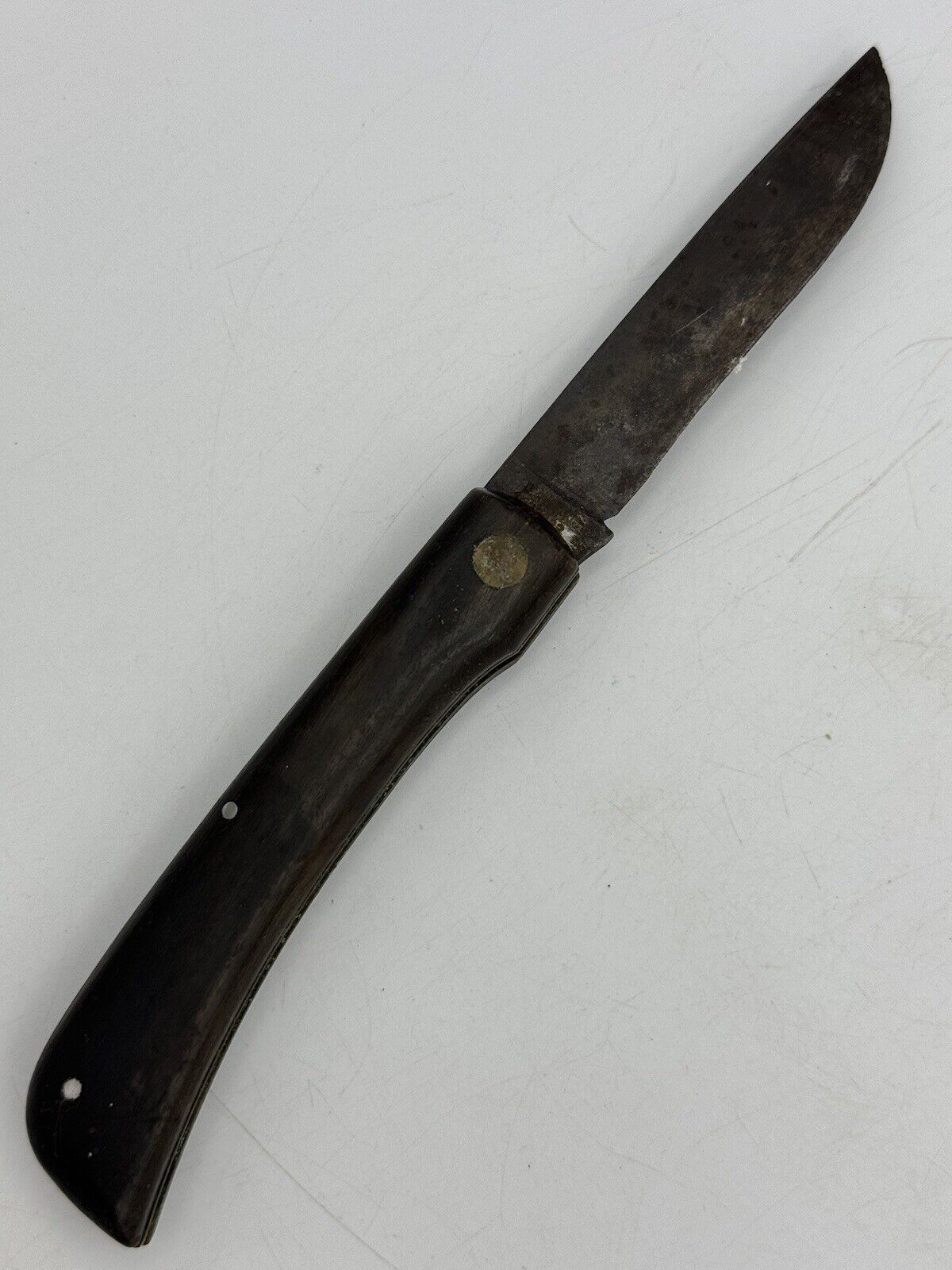 Vintage D.R.G.M Carl Schlieper Single Blade Sod Buster Folding Pocket Knife