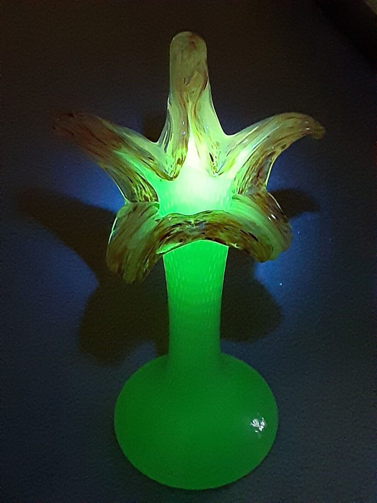 Rare Antique Uranium Glass Vase