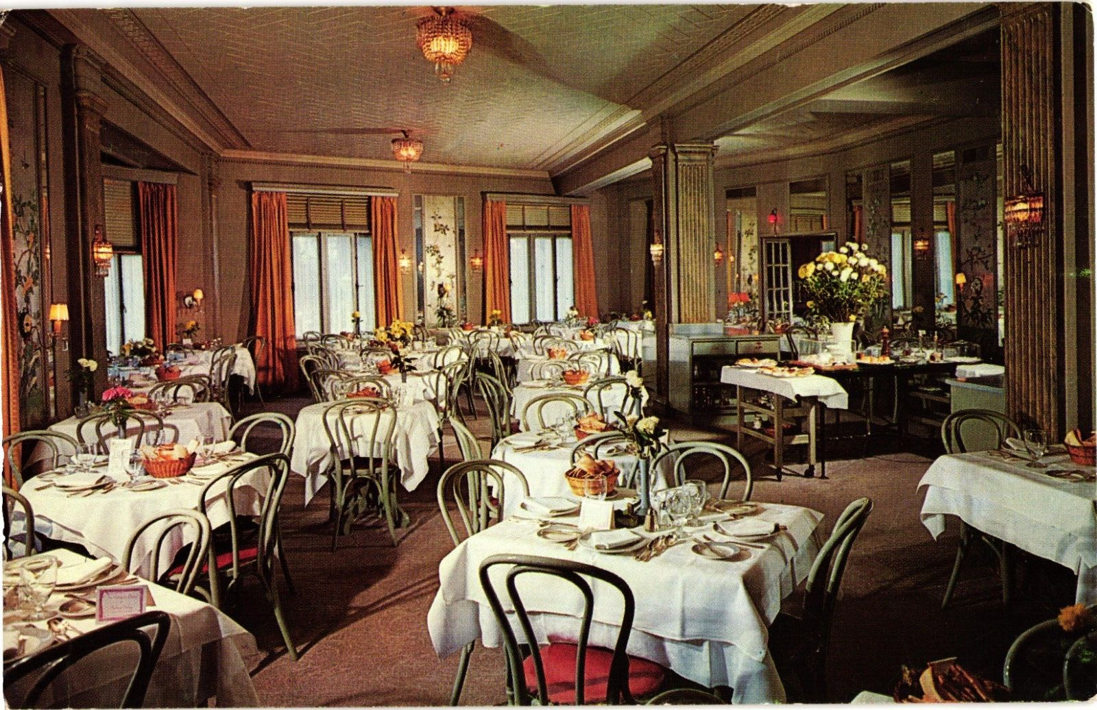 Pierre Restaurant Advertising Washington DC Chrome Postcard 1950s-60s