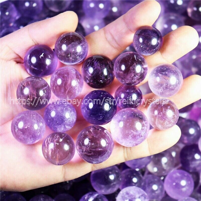 4.4lb Wholesale Natural Purple Amethyst Quartz Crystal Stone Sphere Ball Healing