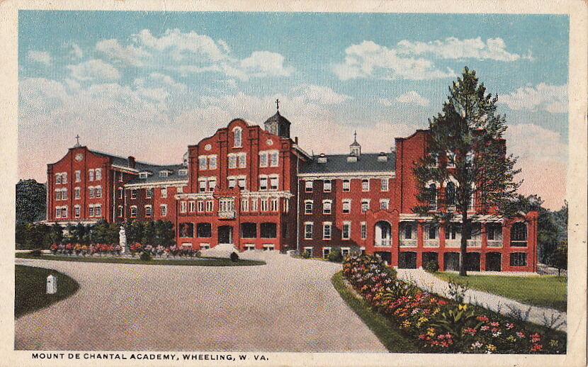 Postcard Mount De Chantal Academy Wheeling West Virginia W VA