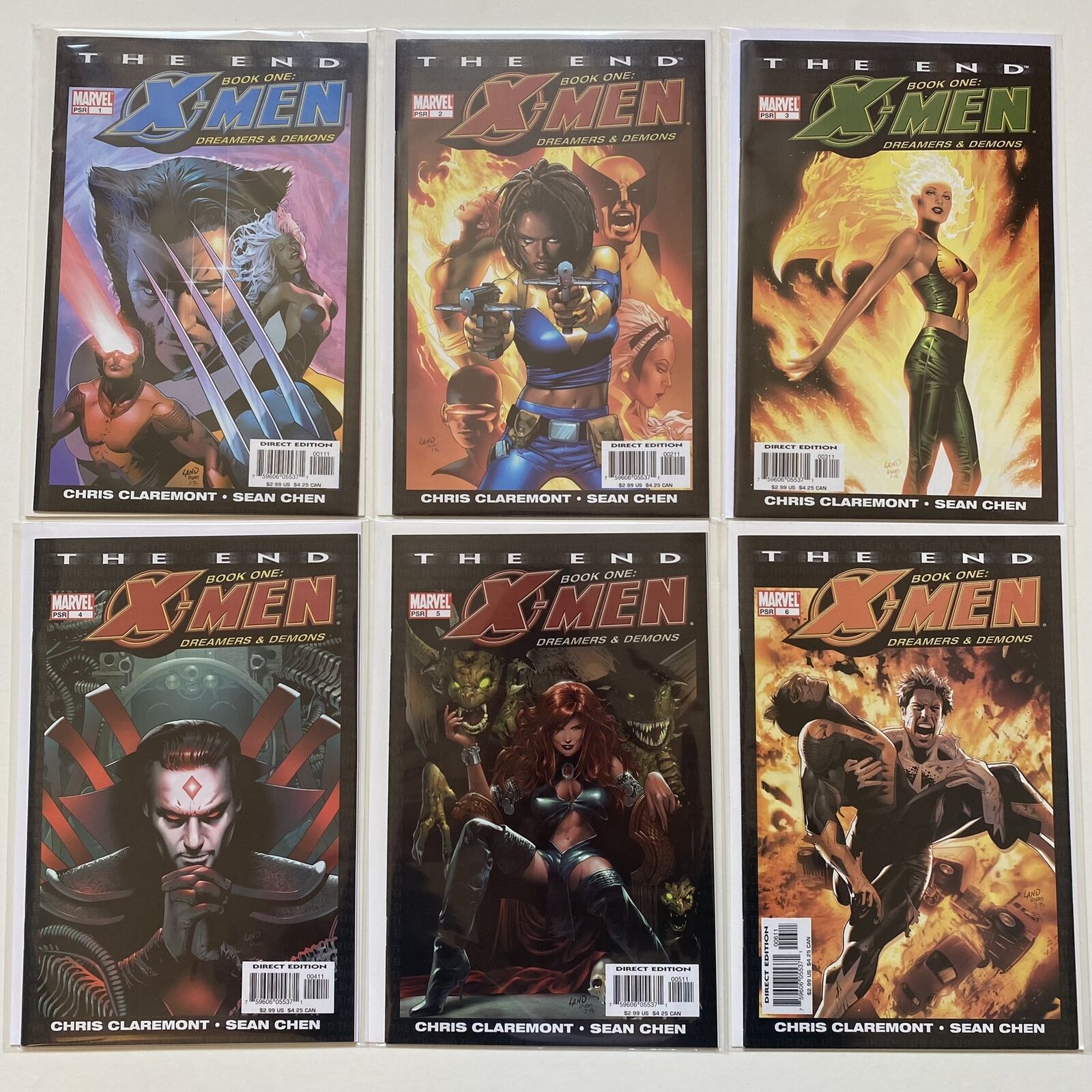 The End Book One: X-Men 1 2 3 4 5 6 Complete 2004 Marvel Comics Series Lot NM