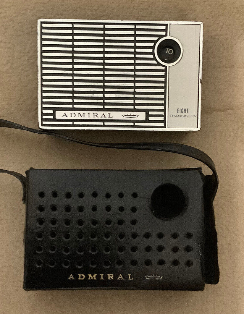 Vintage 1960\'s Admiral Eight Transistor Radio Model YK201GP AM Band