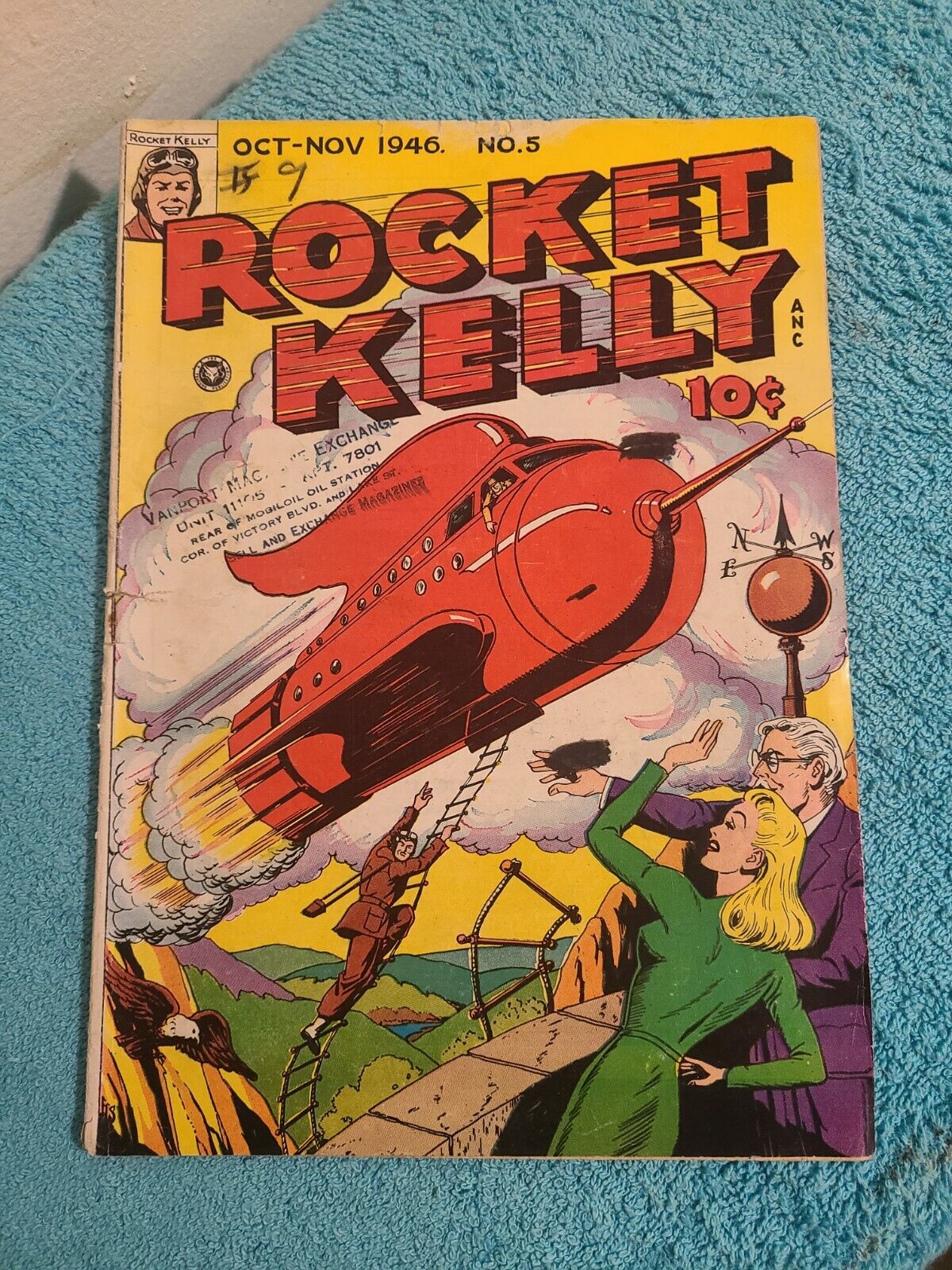 Rocket Kelly #5, CGC, 1946. SCARCE. 
