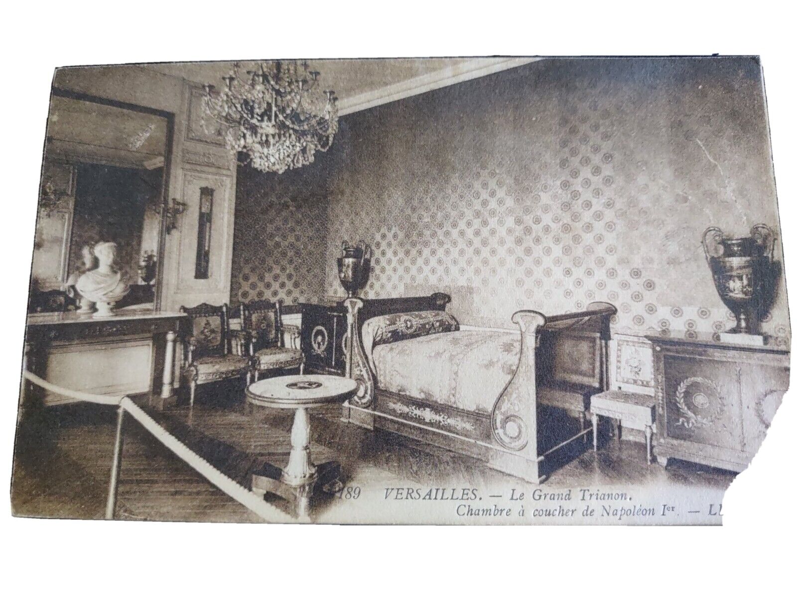 1912 The Bedroom Of Napoleon In Versailles Posted 