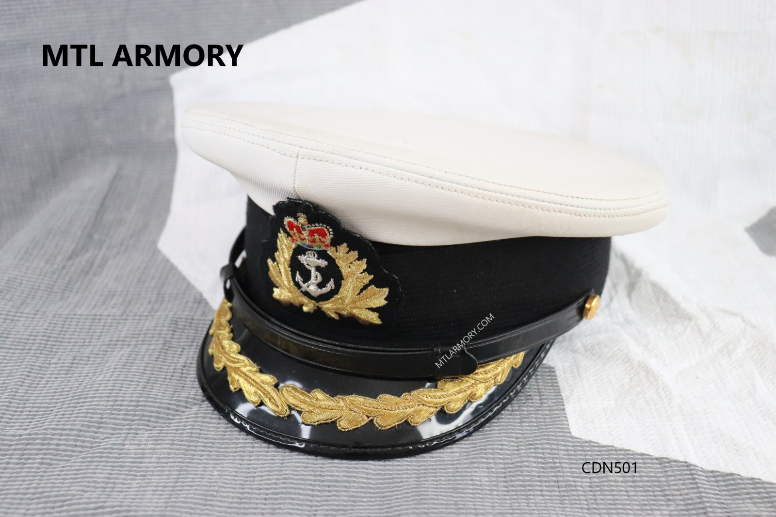 ROYAL CANADIAN NAVY SENIOR OFFICERS PEAKED CAP / HAT SIZE 7 1/8