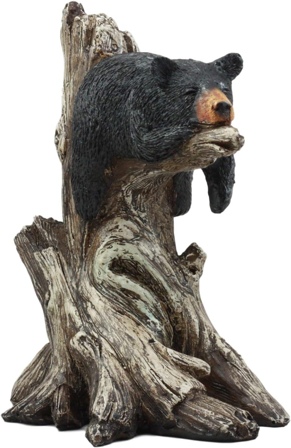 Ebros Lazy Days of Summer Black Bear Sleeping on Tree Branch Statue Wildlife For