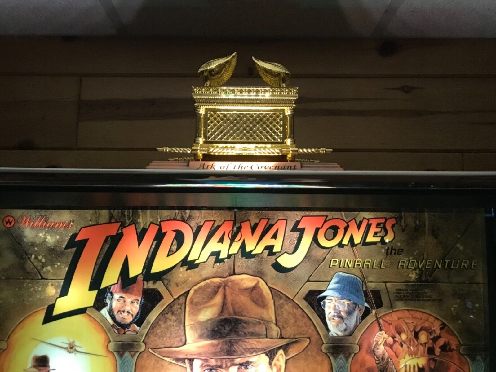 PRICE DROP  New Indiana Jones Pinball Machine Custom Ark Topper w/ LED Mod