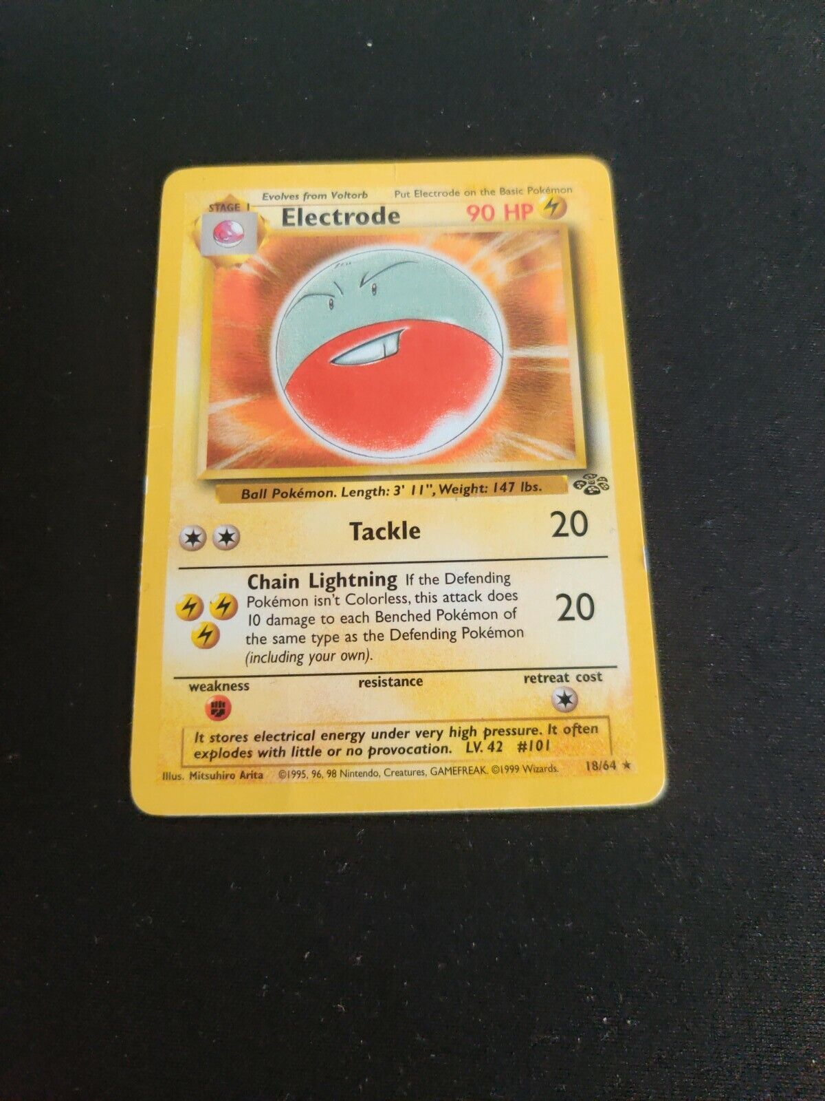 Pokemon Card - Electrode 18/64 - Rare - Jungle Set - WOTC 1999