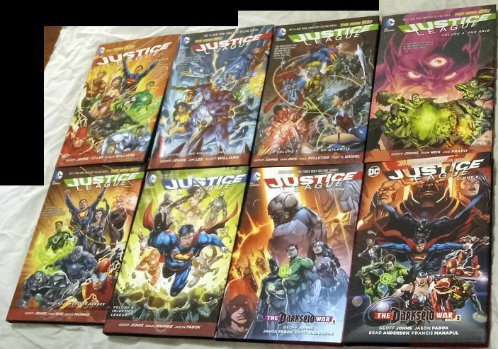 Geoff Johns Justice League New 52 (Original Hardcover\'s Collection) Lot 8 Books 