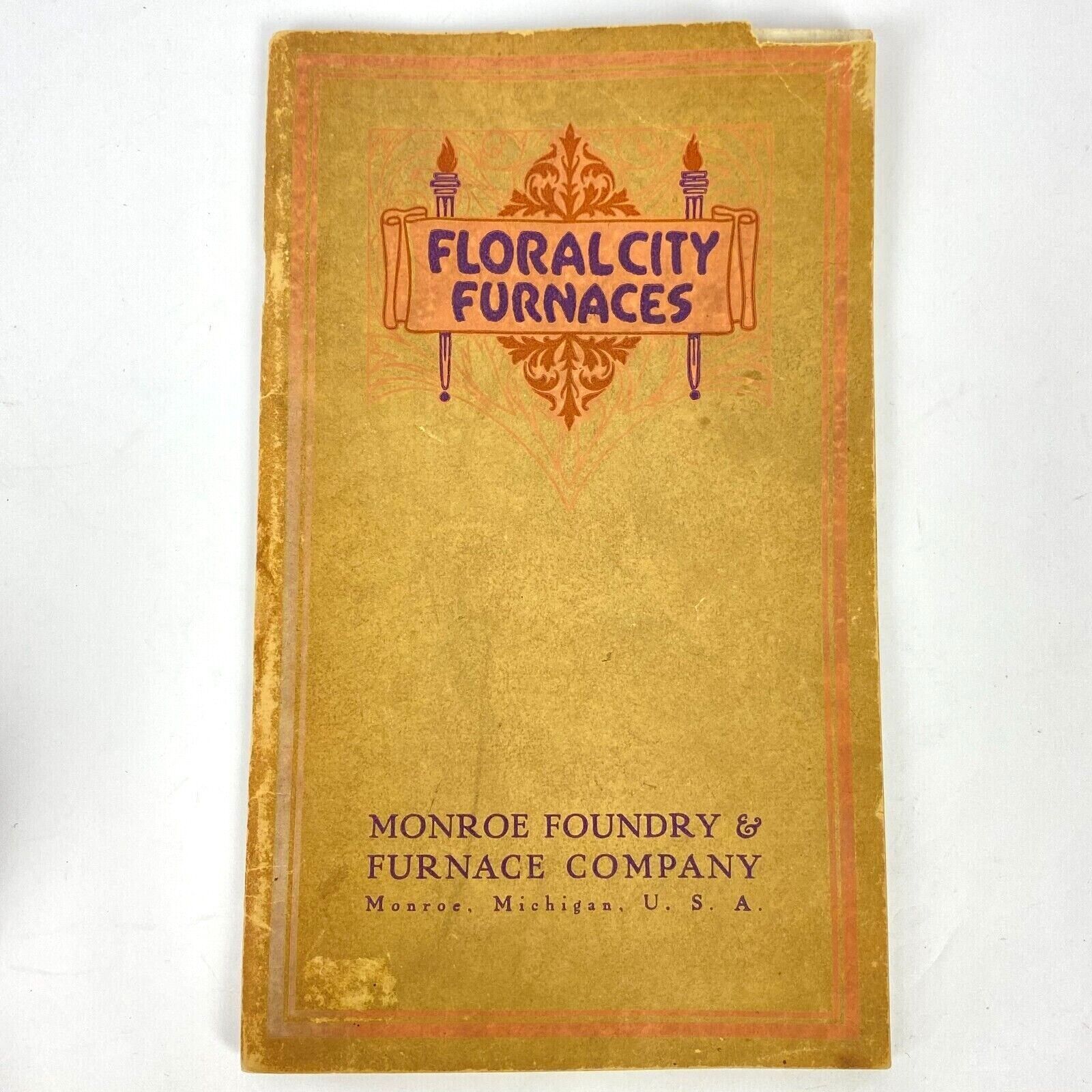 Early 1900's Floral City Furnaces Monroe Foundry Mich Catalog 28 Steam Boilers