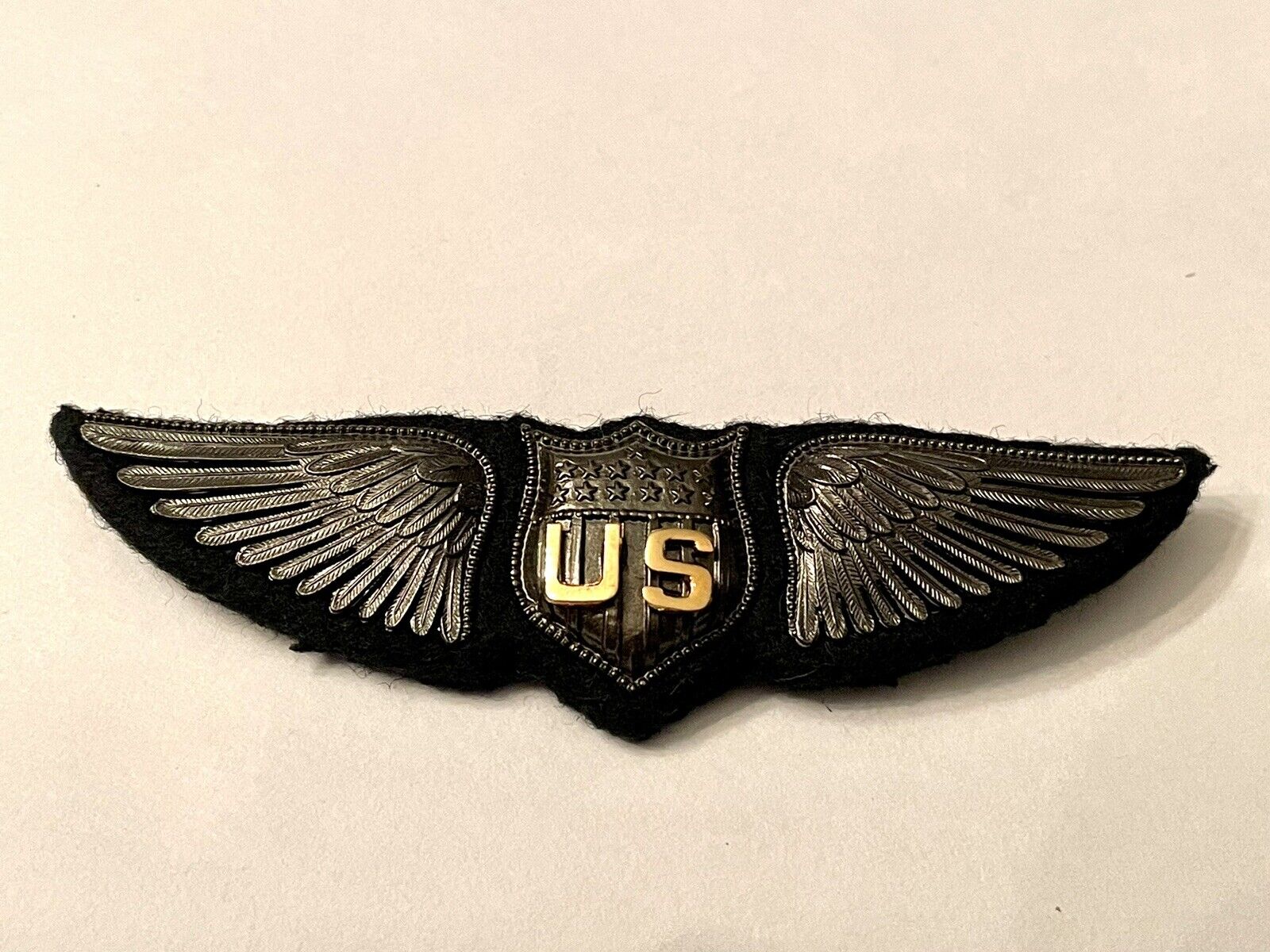WW 1 US Army Pilot Wing Dallas Style Very Nice Reproduction ￼