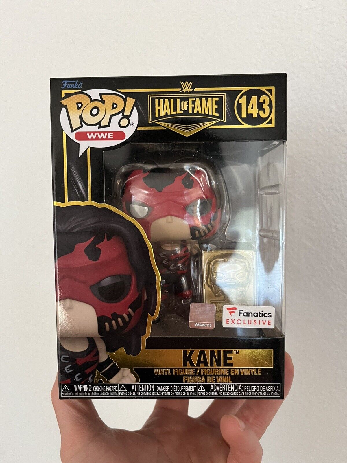 Funko Pop Vinyl WWE Kane 143 Hall Of Fame Fanatic Edition - In Hand - Fast Ship
