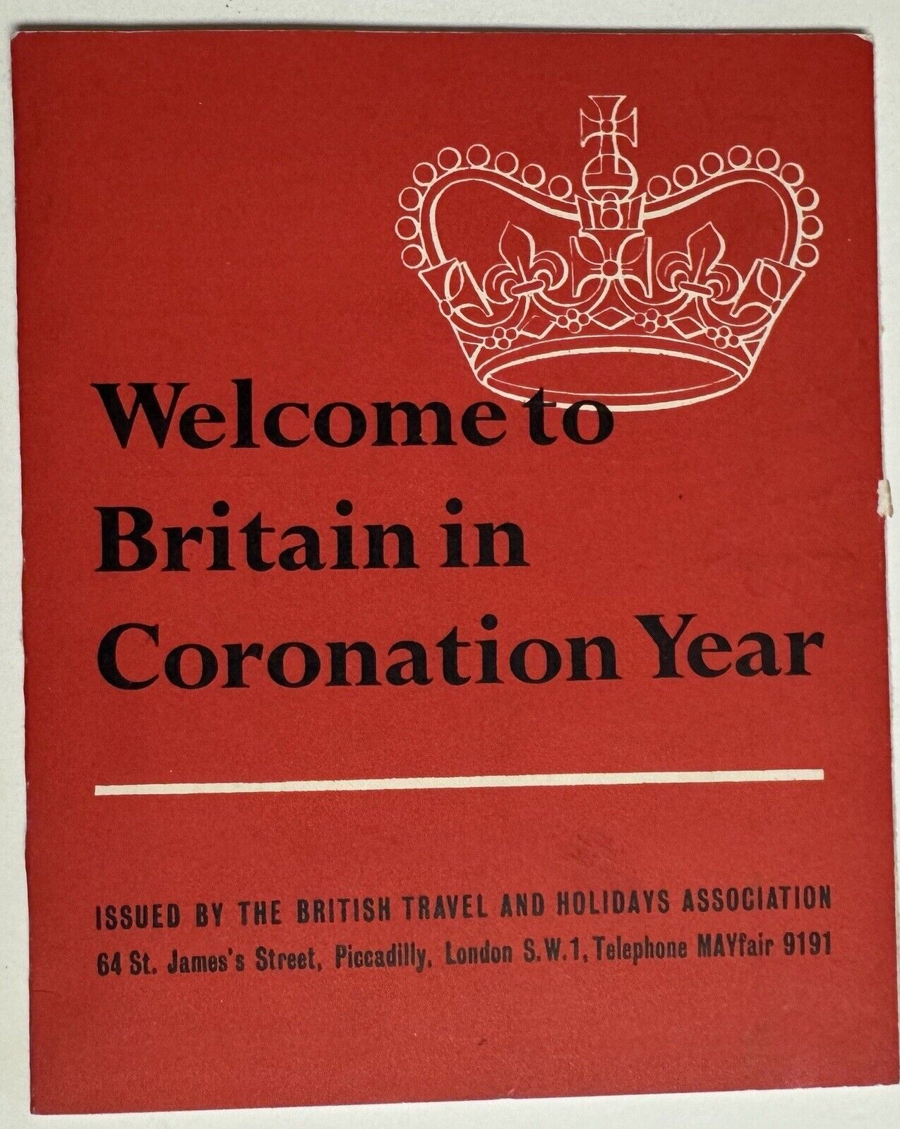 1954 British Travel Association Welcome To Britain in the Coronation Year Guide