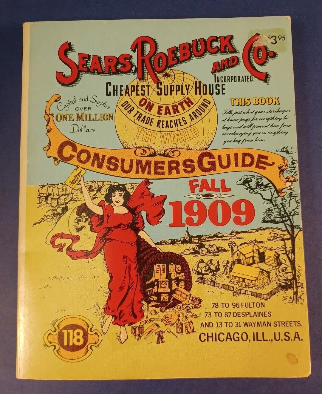 Vintage 1979 Sears Roebuck & Co Consumers Guide Fall 1909 Catalog Ventura 887