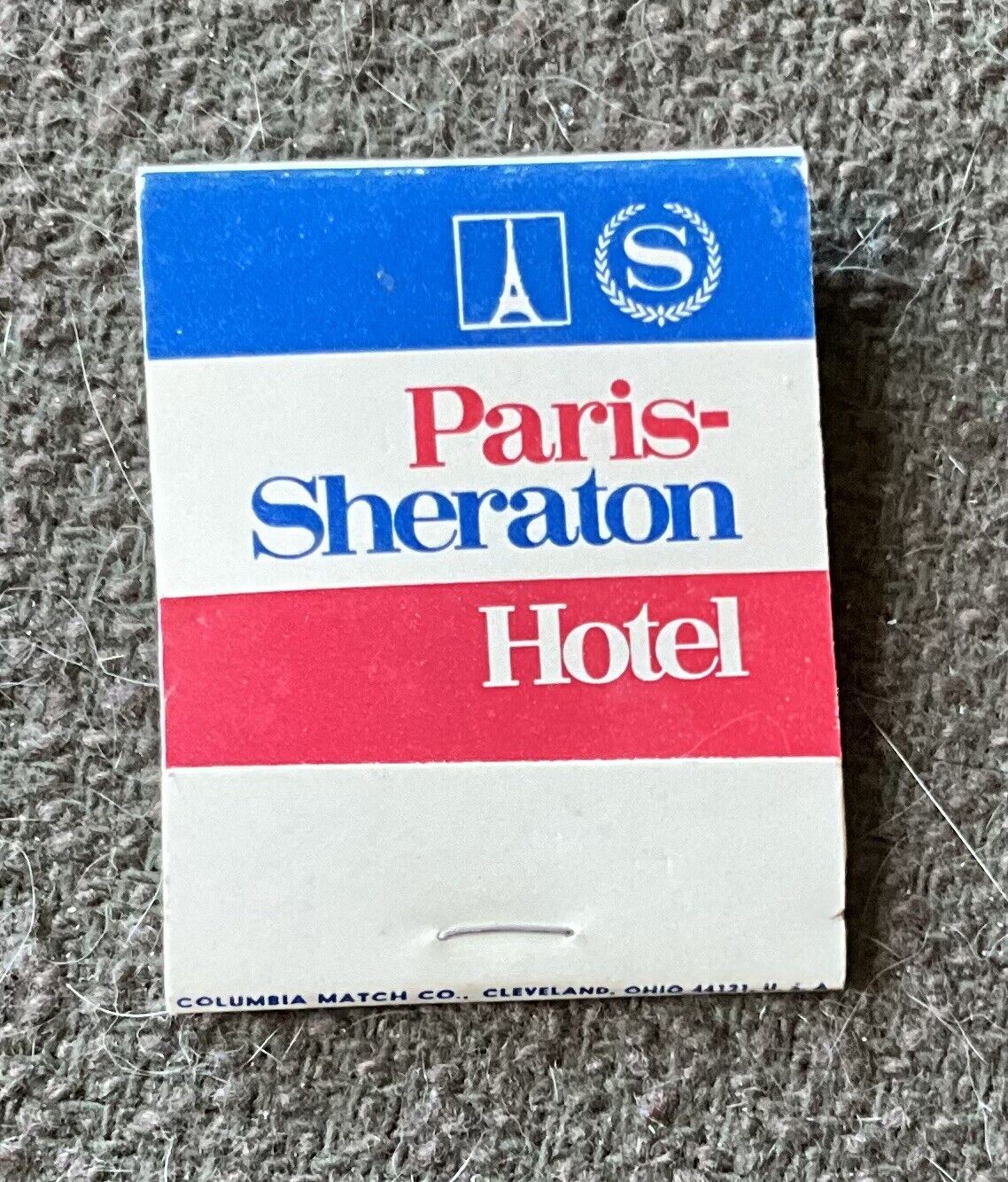 Vintage Matchbook - Paris-Sheraton Hotel - Unstruck