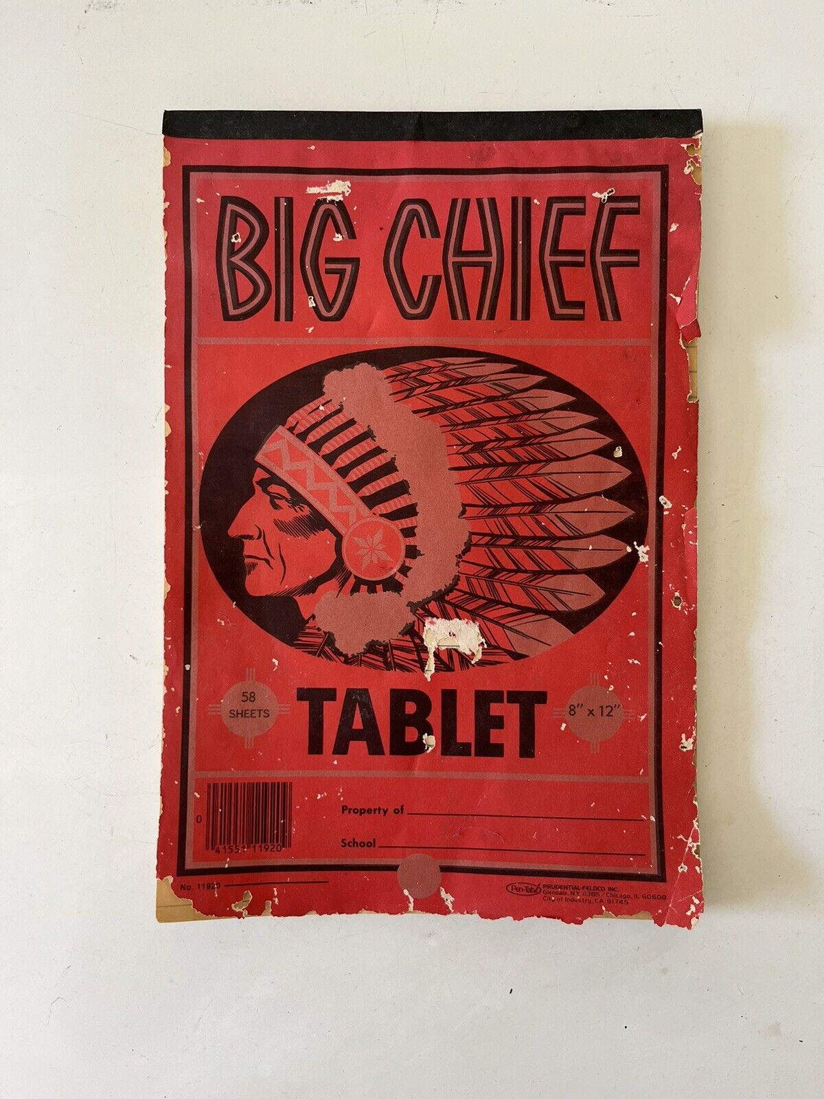 Vintage -RARE- Big Chief Tablet 8 in. x 12 in. Writing Note Book No. 1192