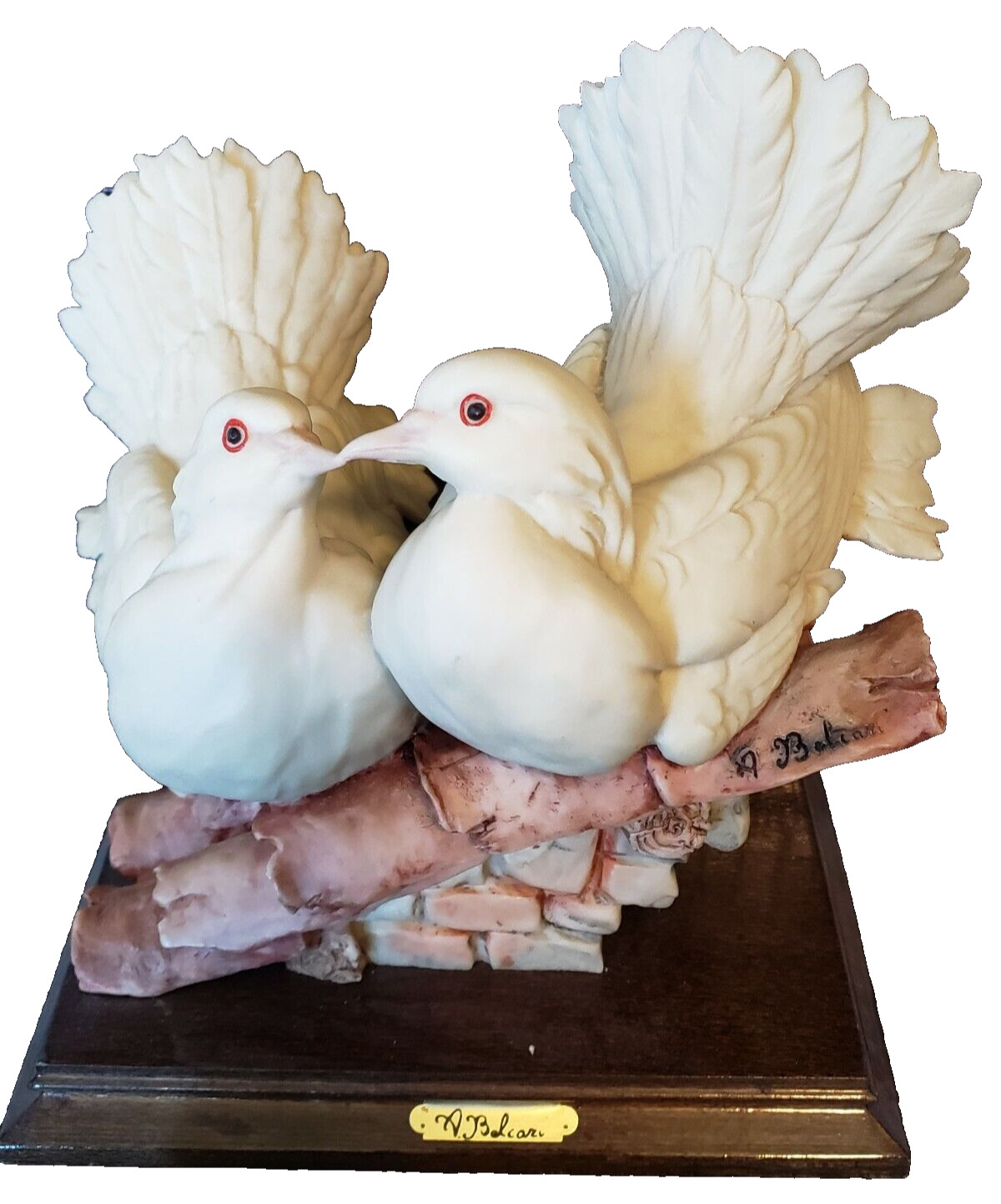 Love Doves Sculpture A Belcari - Excellent Condition