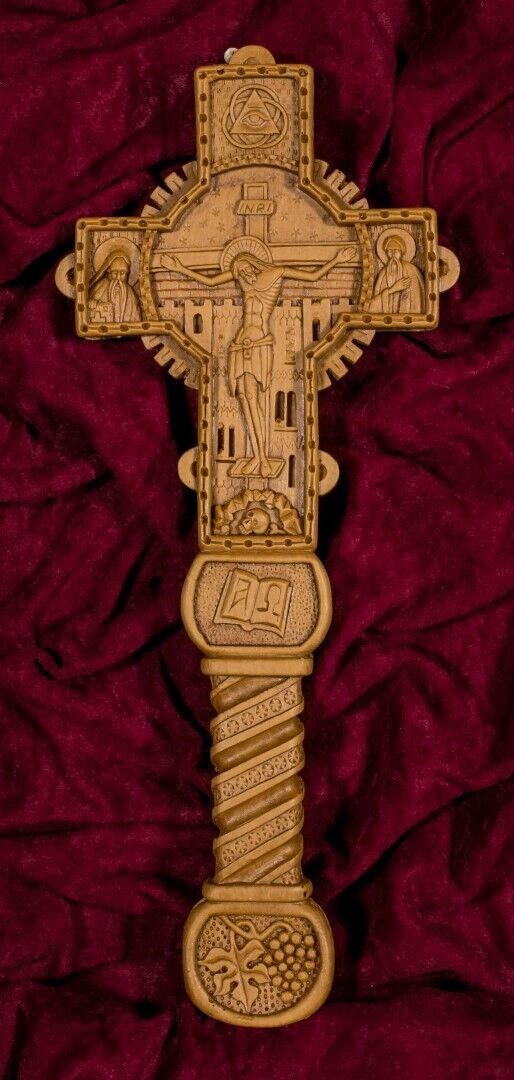 Blessing Cross Christian Gift Orthodox crucifix Jesus Christ Aromatic beeswax