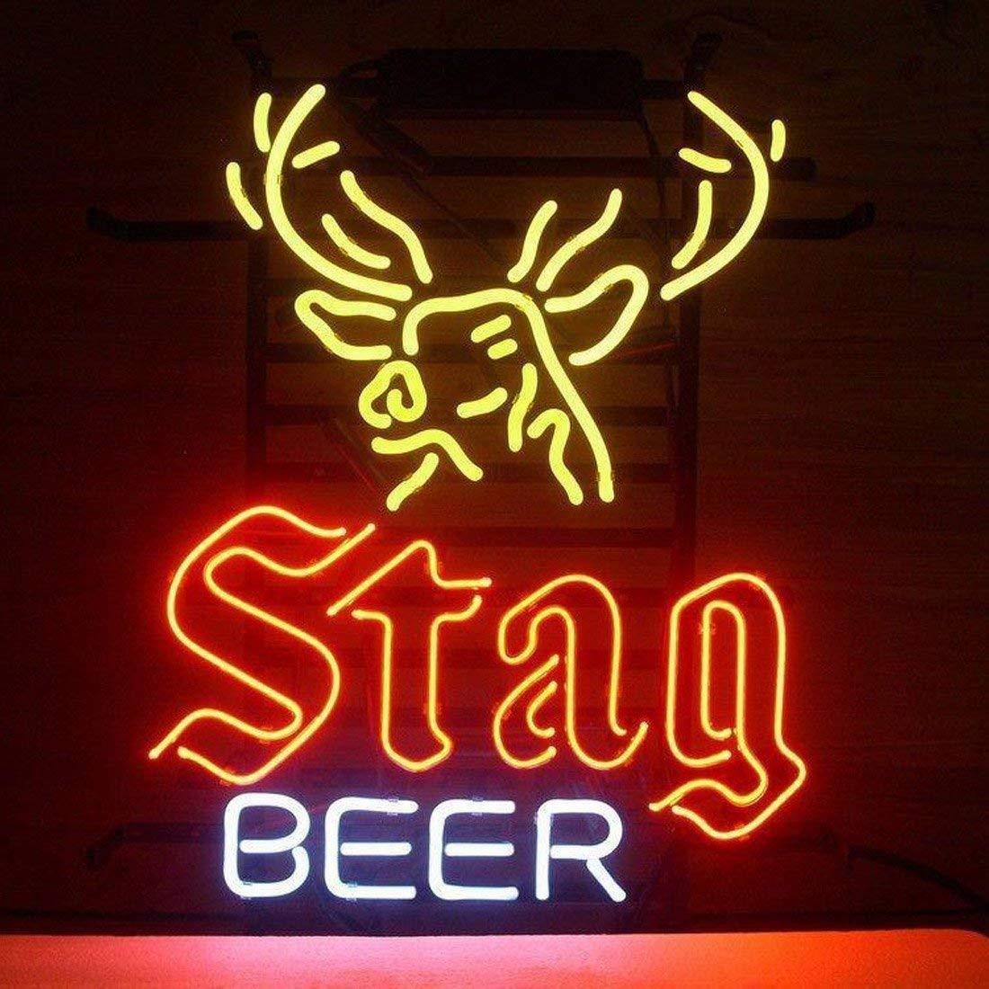 New Stag Beer Deer Man Cave Neon Light Sign 17\