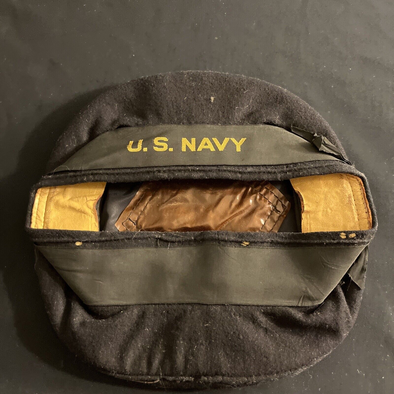 ANTIQUE WWII MILITARY SUBMARINER SAILOR US NAVY HAT SIZE 6-7/8