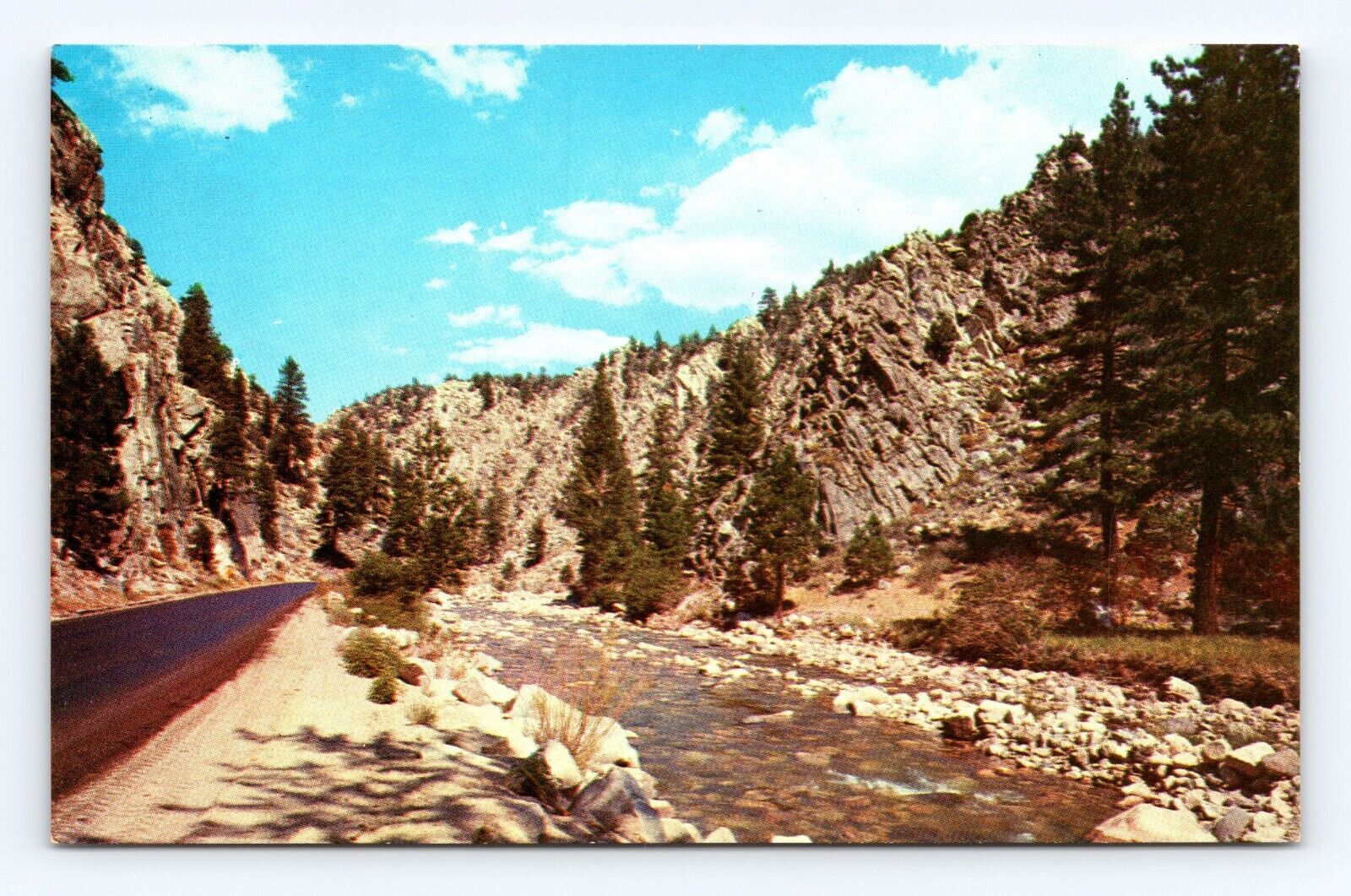 Old Postcard West Walker River California Coleville Mono County 1950\'s