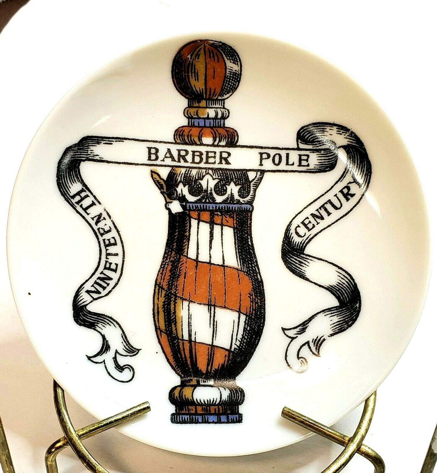 Lipper & Mann 19th Century Barber Pole Plate 4\