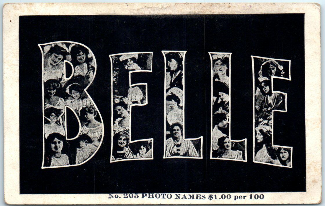 Postcard - Belle - Photo Names