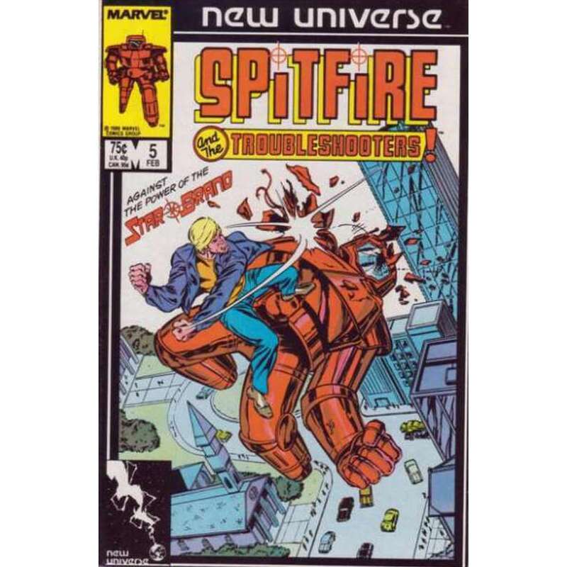Spitfire and the Troubleshooters #5 in Very Fine + condition. Marvel comics [p\'