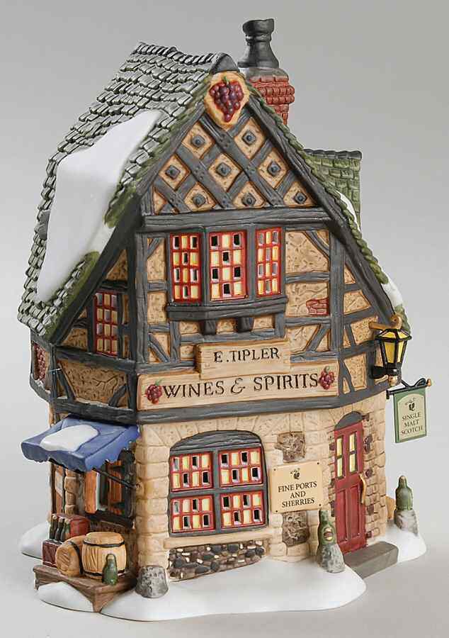 Department 56 Dickens Village E Tipler Agent For Wines & Spirits W/Box 7272821