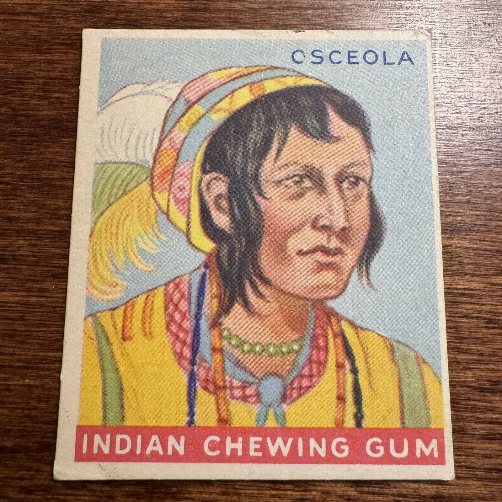 1933-40 Goudey R73 Indian Gum #29 Osceola IND1-05 VG/VG+