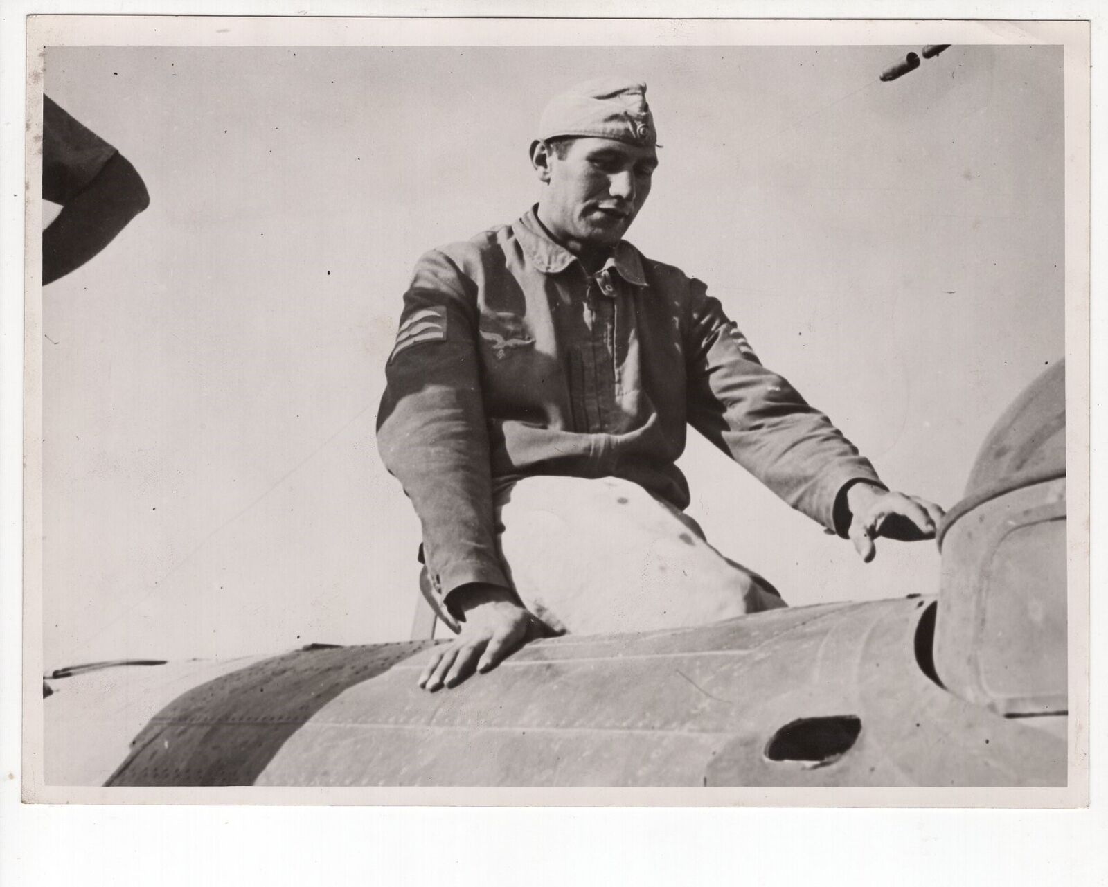 German Pilot Flies With RAF As POW 1942 WW2 Press Photo
