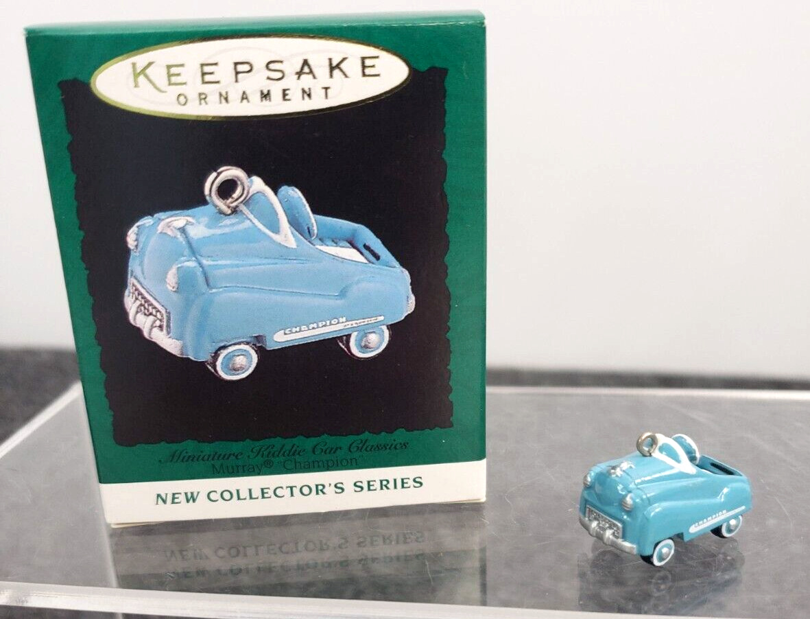 Hallmark Miniature Kiddie Car ornament Classics 1  Keepsake with box