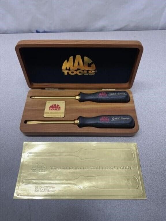 Mac Tools 24K Gold Plated 2 Screwdriver set 2002 Limited Edition