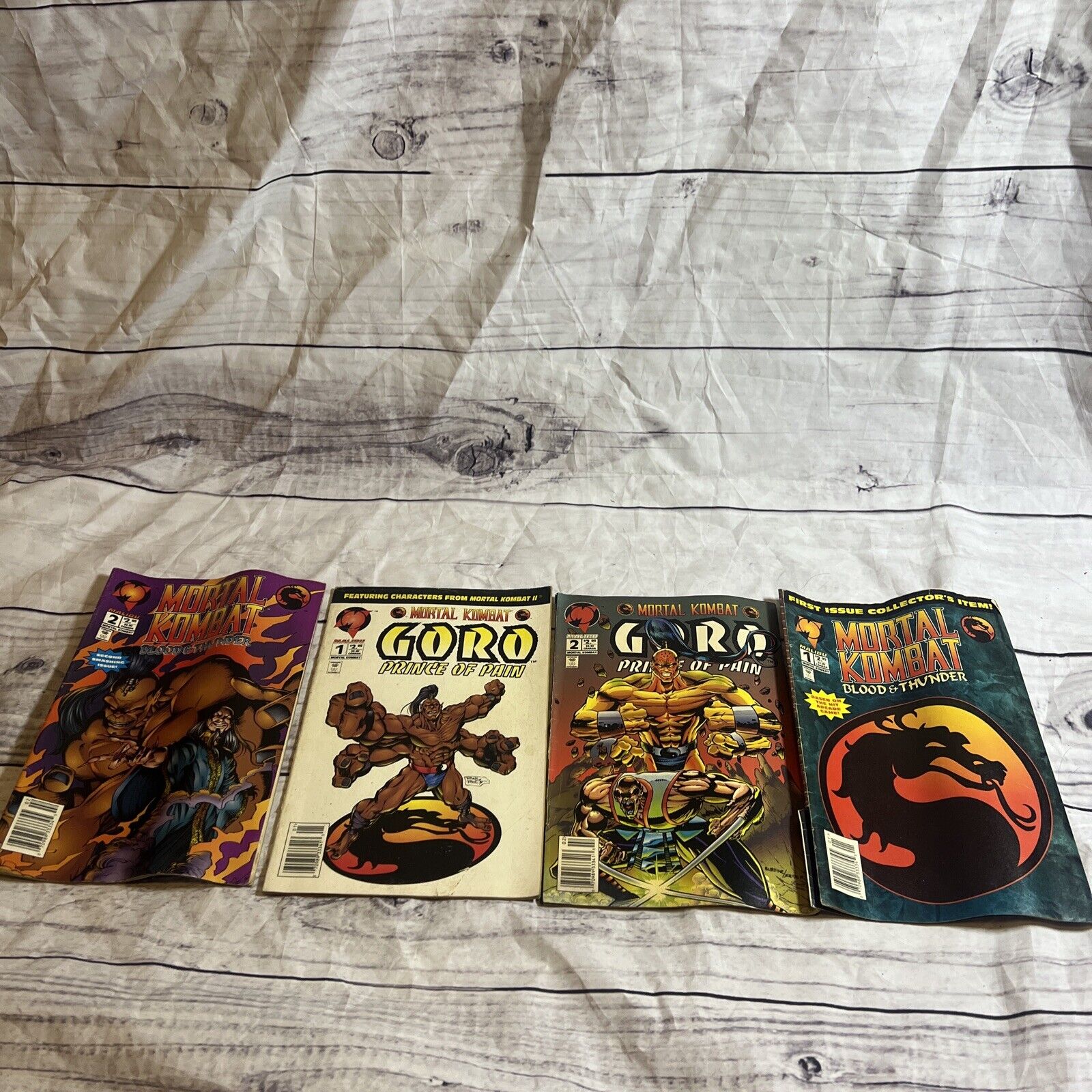 Lot Of 4 Mortal Combat Comics