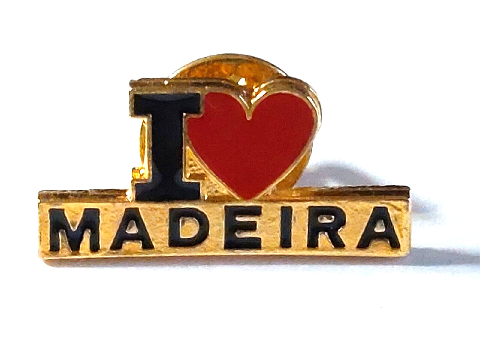 I Love Madeira Lapel Pin (Island near Portugal in North Atlantic Ocean)