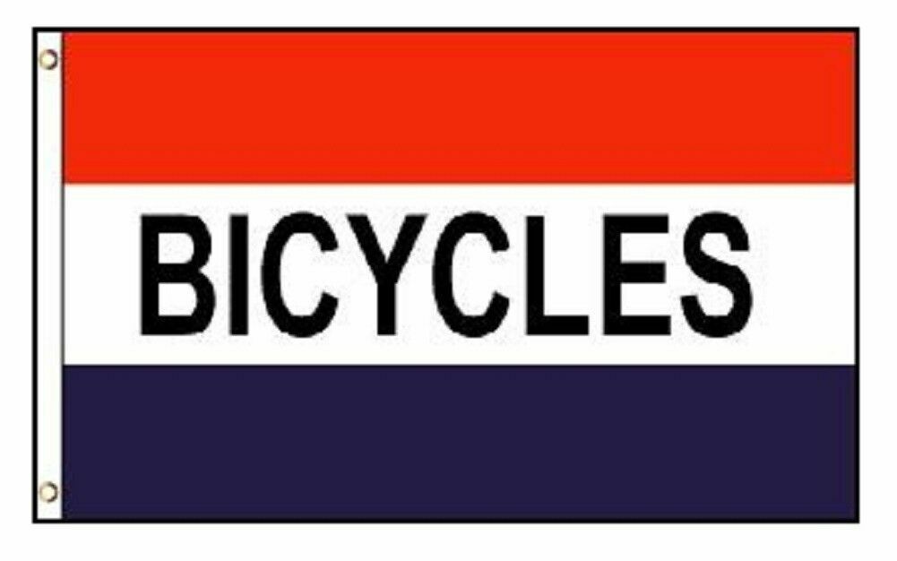 4 Pack 3x5 Bicycles Poly Flag Banner Brass Grommets-New