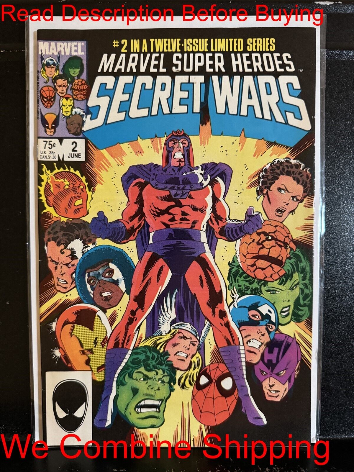 BARGAIN BOOKS ($5 MIN PURCHASE) Marvel Super-Heroes Secret Wars #2 1984 