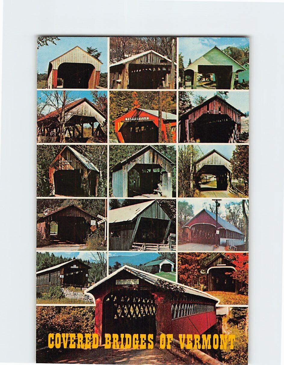 Postcard Covered Bridge Of Vermont USA