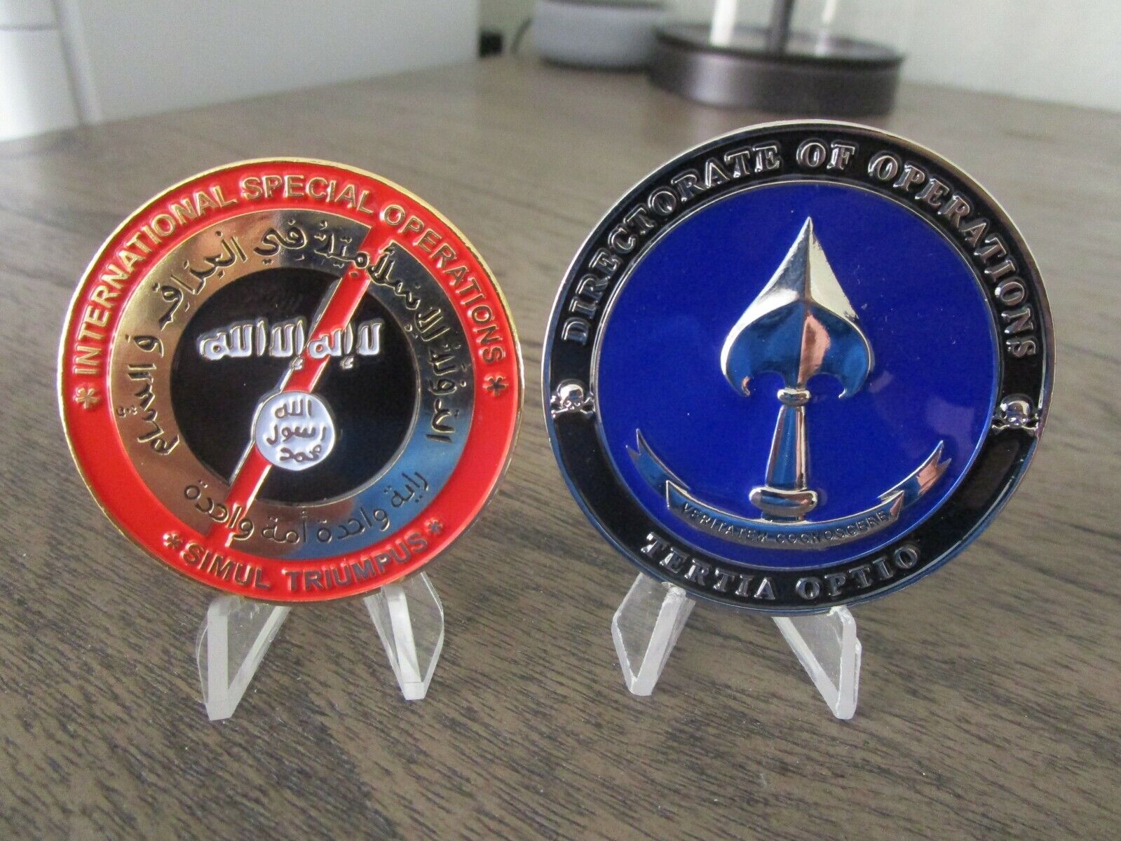 2 CIA Challenge Coins Directorate of Operations & The Increment NSA CIA M16 GCHQ
