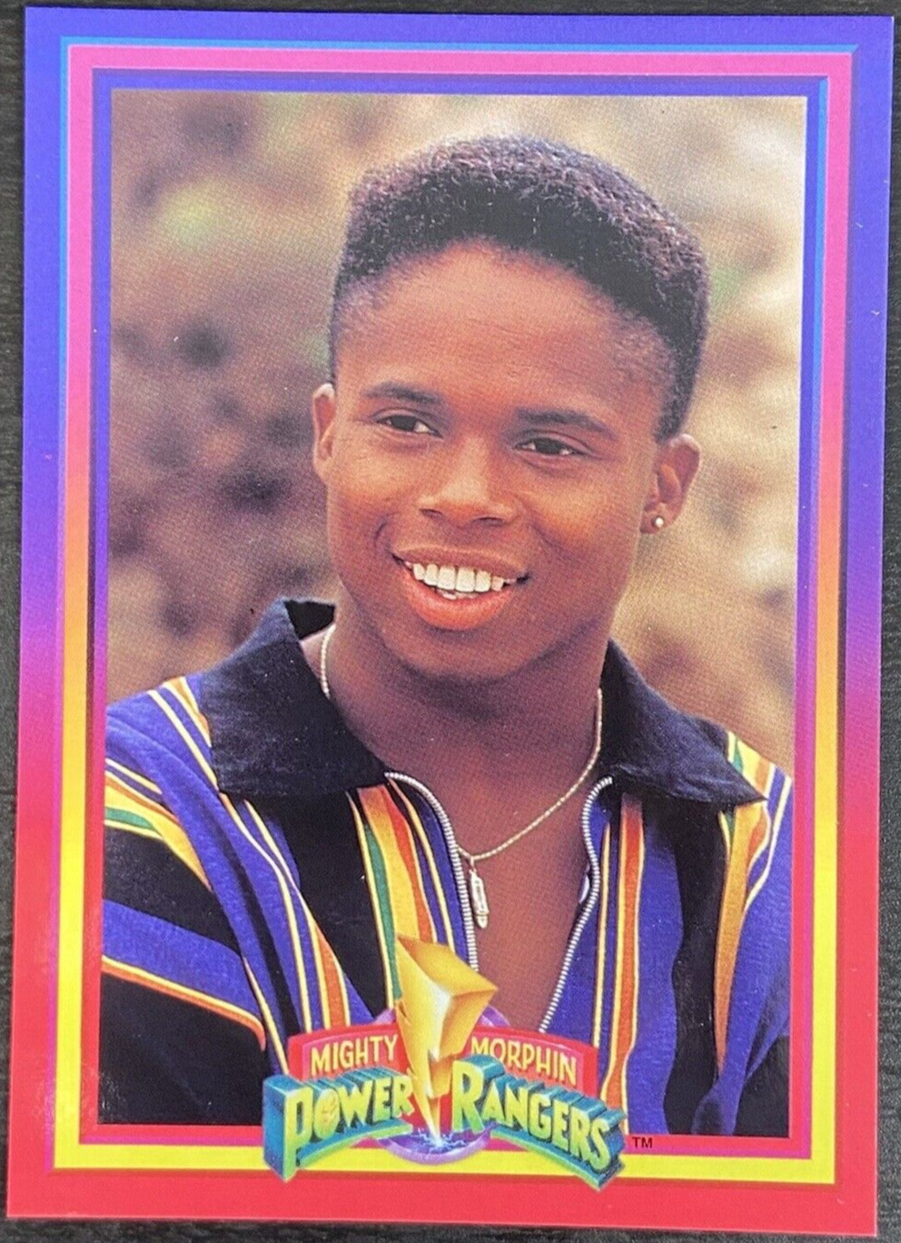 Saban 1994 Power Rangers Zack The Black Ranger Rookie Card #19 RC Collect-A-Card